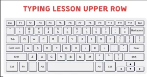 top row typing lesson for free