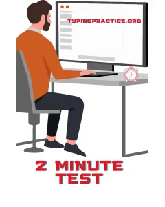 two minutes typing test