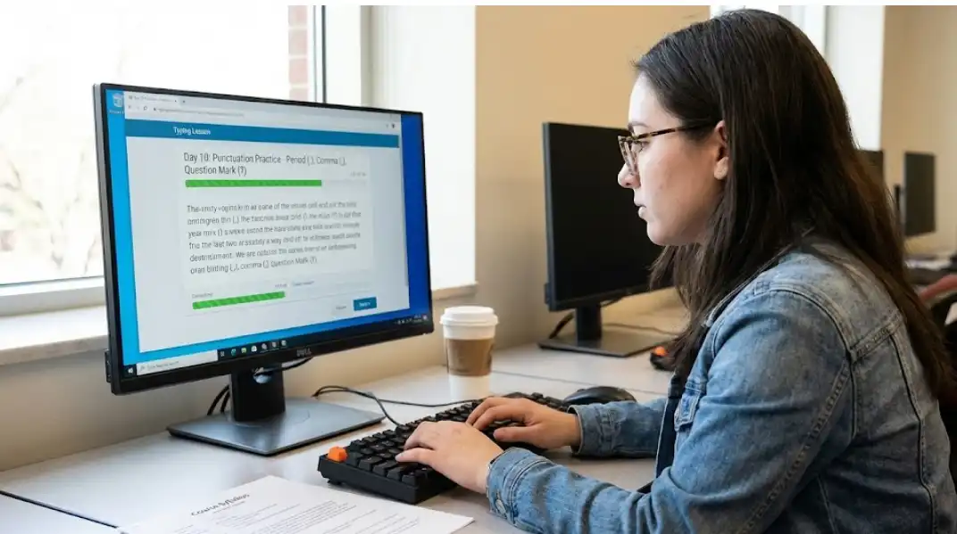 Typing Punctuation Drill