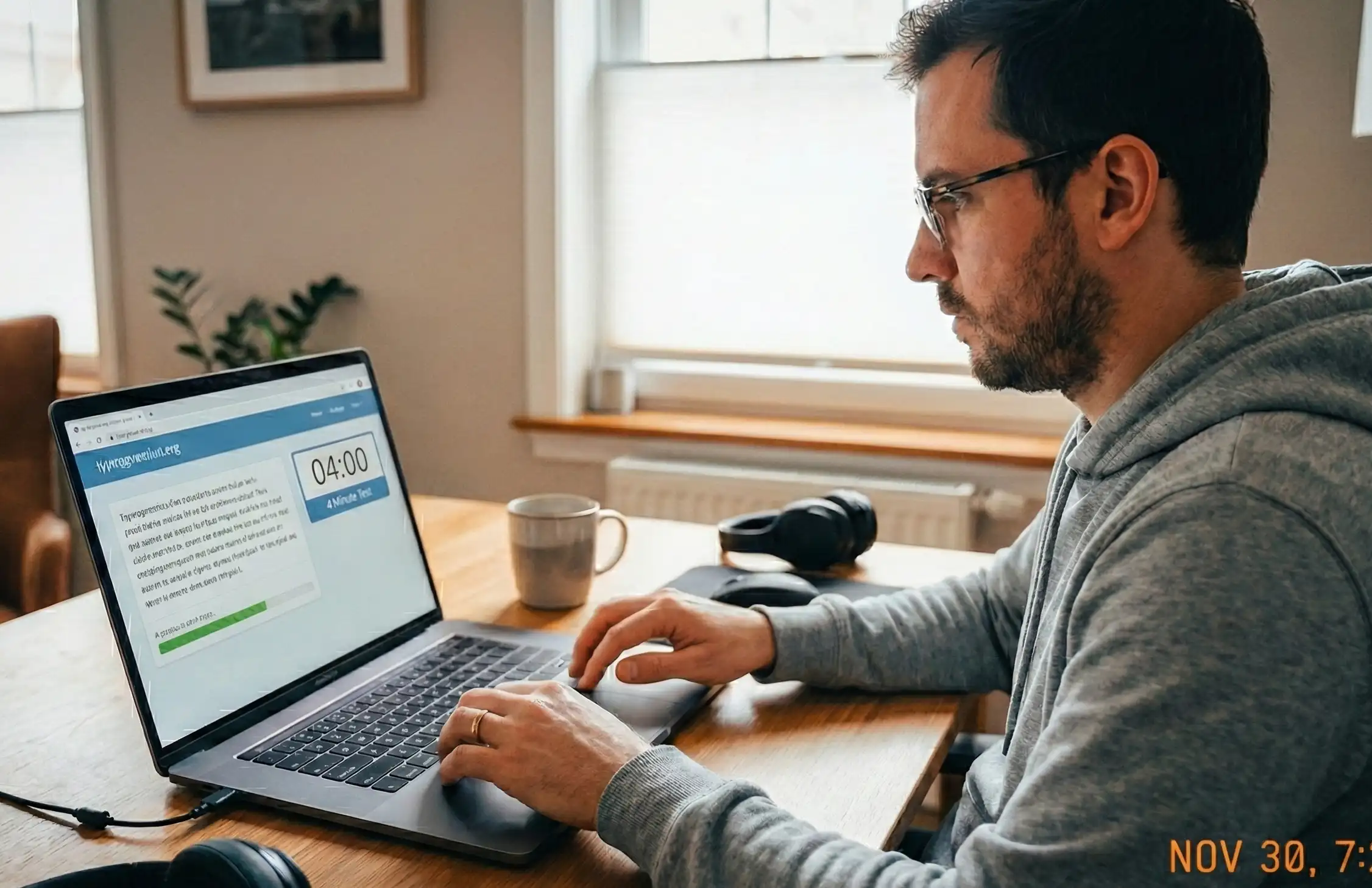 four minutes typing game