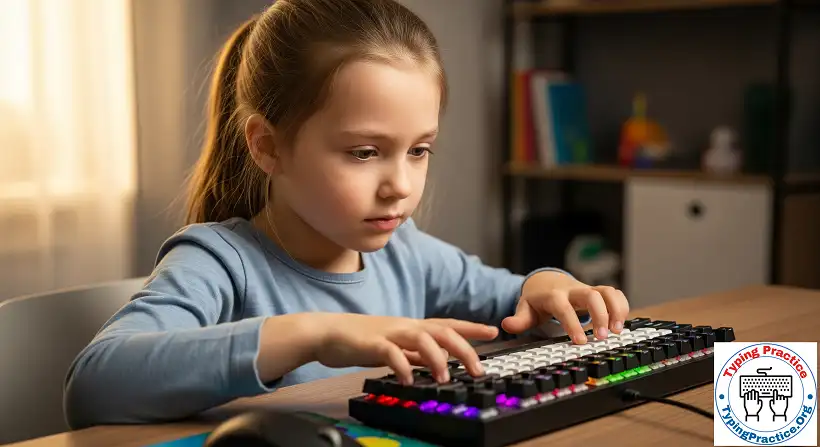 Number Row Typing Practice with Letters