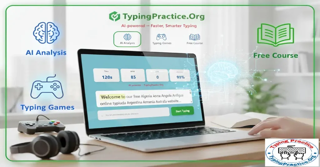 Typing Practice Online with AI Powered. And typing lessons, tests, and games are also provided for free.