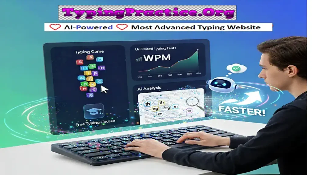 AI-powered typing practice website for typing online for unlimited time for free