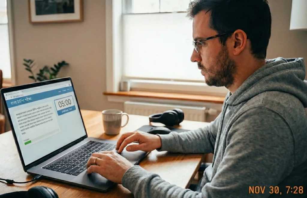 Five Minutes bengali typing test