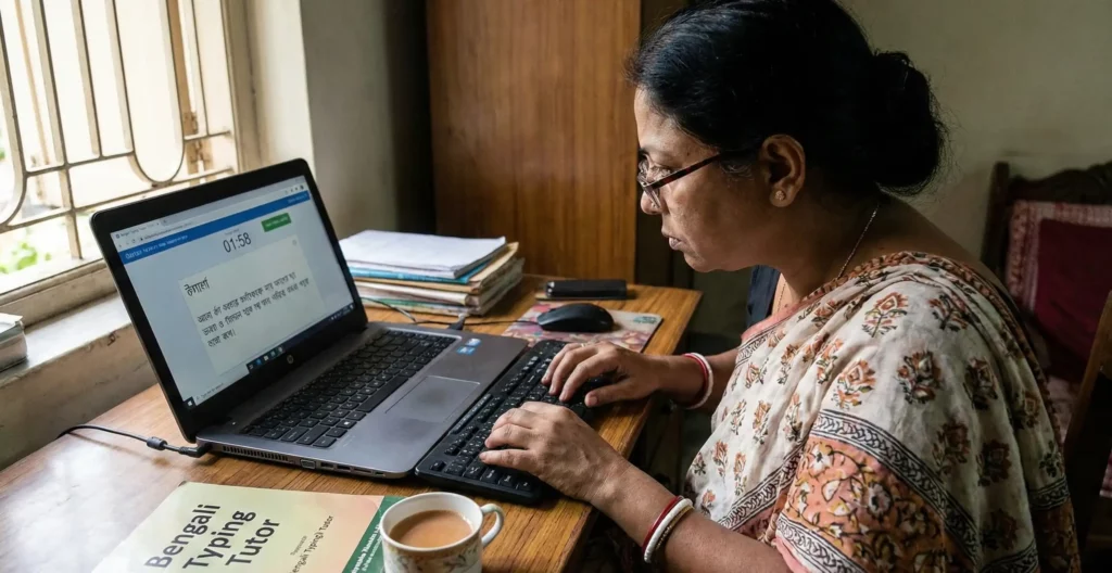 বাংলা ২ মিনিট টাইপিং টেস্ট: ফলের ও সবজির নাম অনুশীলন