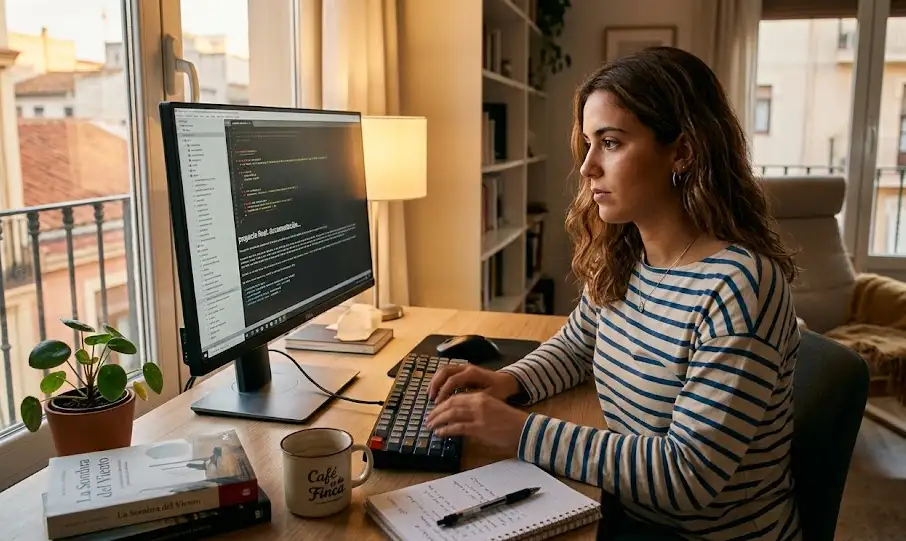 Espanol typing test interactivo mostrando cómo escribir rápidamente en el teclado con acentos y la letra ñ.