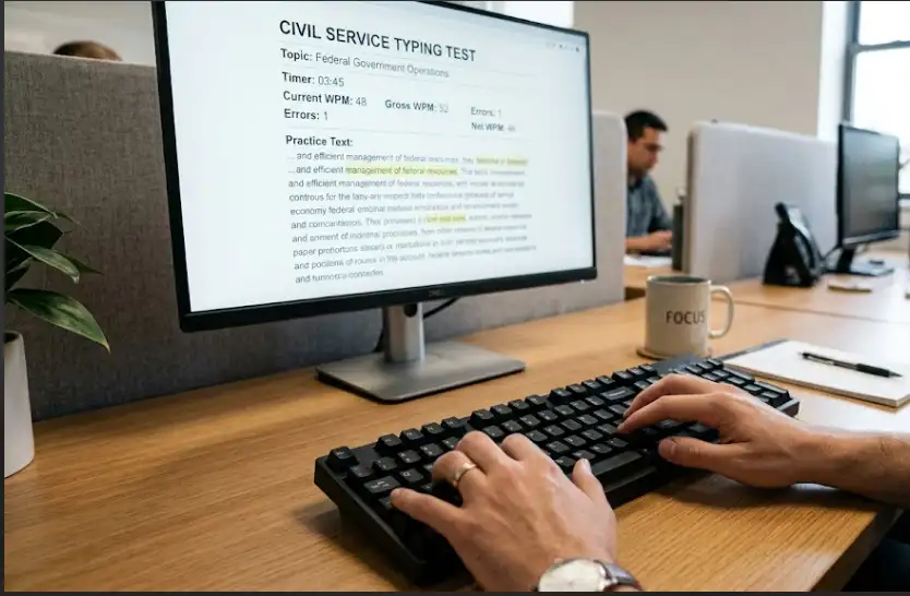 How to Pass the OPM Typing Test (40 WPM): Practical 5-Minute Task